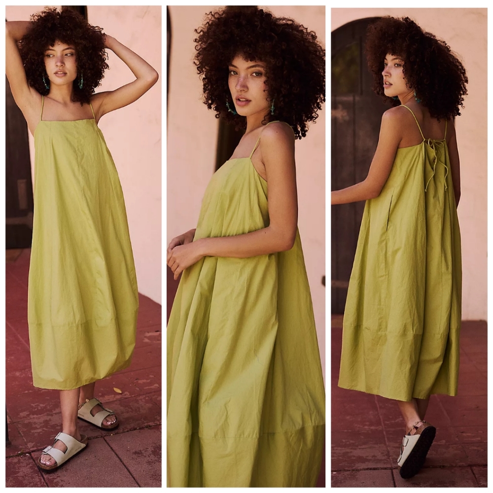 Free People midi dress in brown